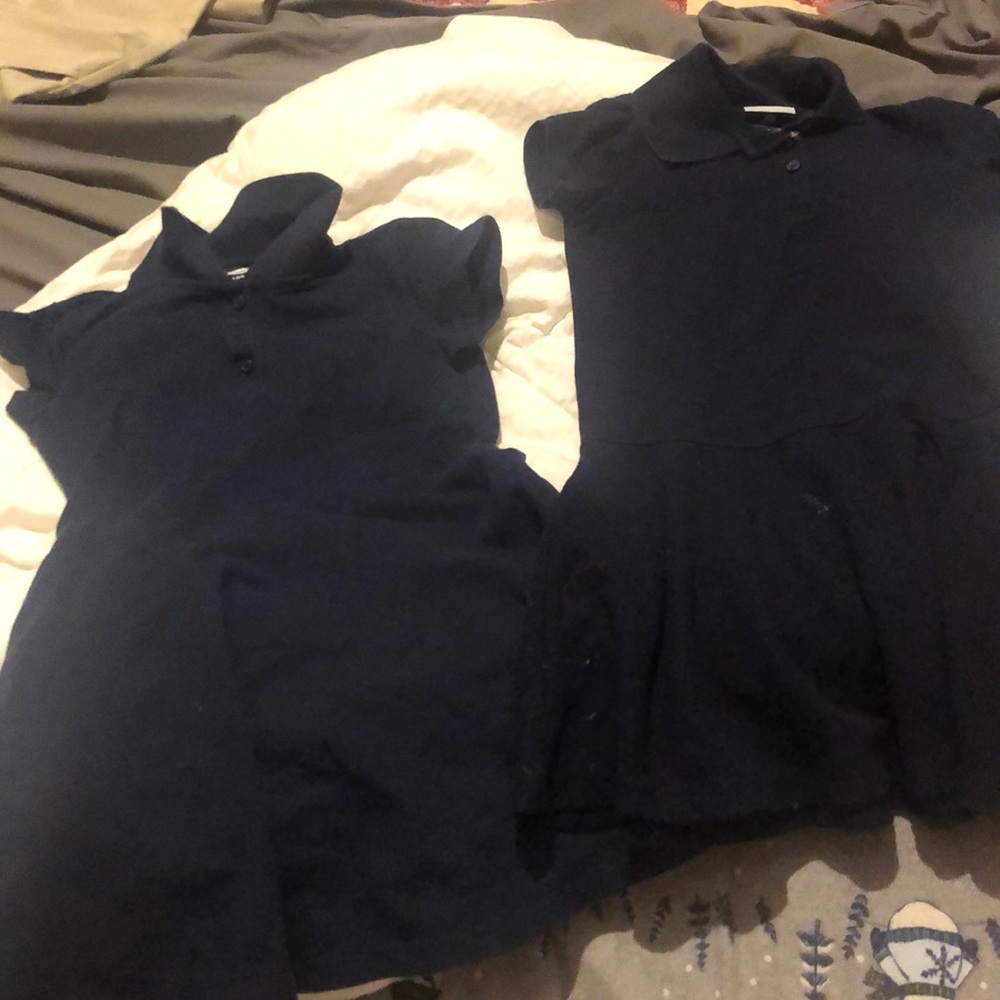 GIRLS SCHOOL UNIFORM DRESSES LOT